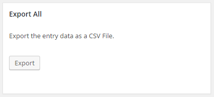 CSV Export All Metabox