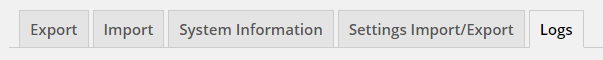 Connections : Tools Logs Tab